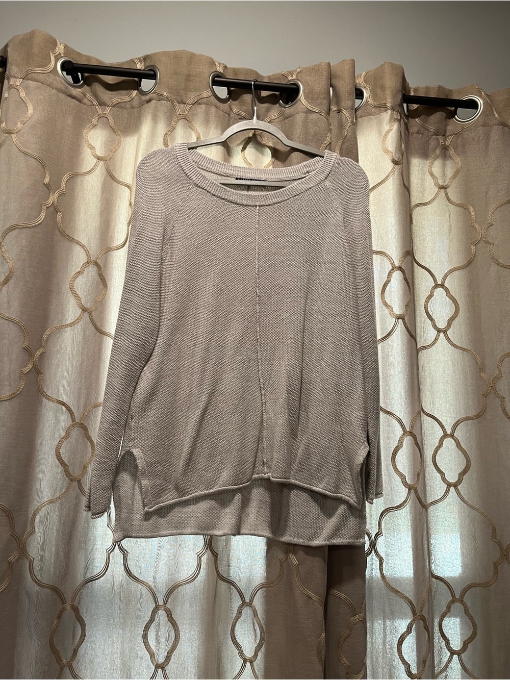 Cotton On Taupe Crewneck Lightweight Knit Pullover